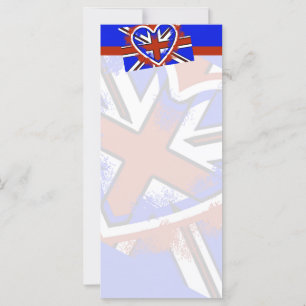 Cooles britisches Flaggenherzendesign