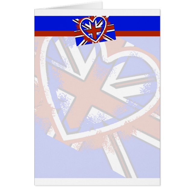 Cooles britisches Flaggenherzendesign (Vorne)