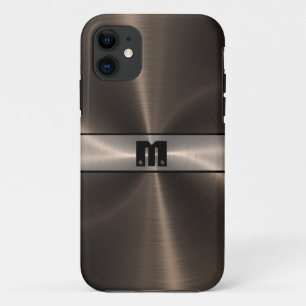 Cooles Bronze-Shiny-Edelstahlmetall 7 Case-Mate iPhone Hülle