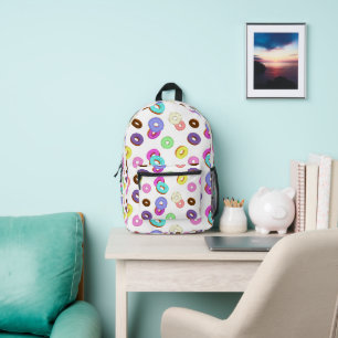 Cooles, buntes Donuts-Muster weiß Bedruckter Rucksack