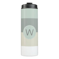 Cooles Calming-Streifen-Muster mit Monogramm