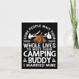 Cooles Camping Buddies Geschenk für Männer Frauen Karte