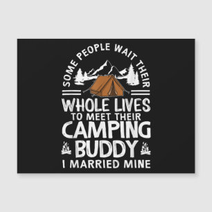 Cooles Camping Buddies Geschenk für Männer Frauen Magnetkarte
