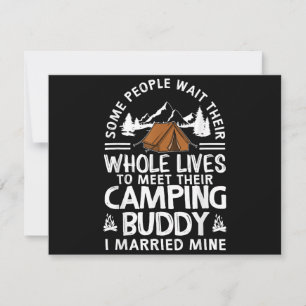 Cooles Camping Buddies Geschenk für Männer Frauen Save The Date