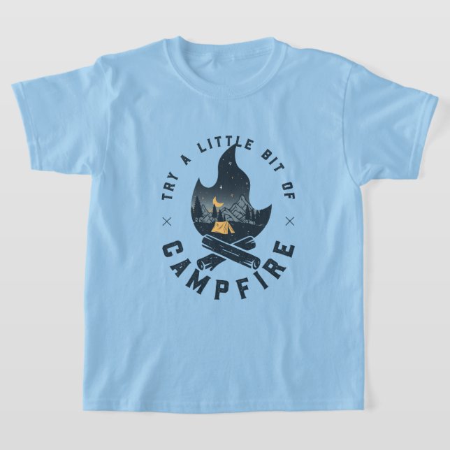 Cooles Camping Camper Feuer im Val Piora T-Shirt (Ablage )
