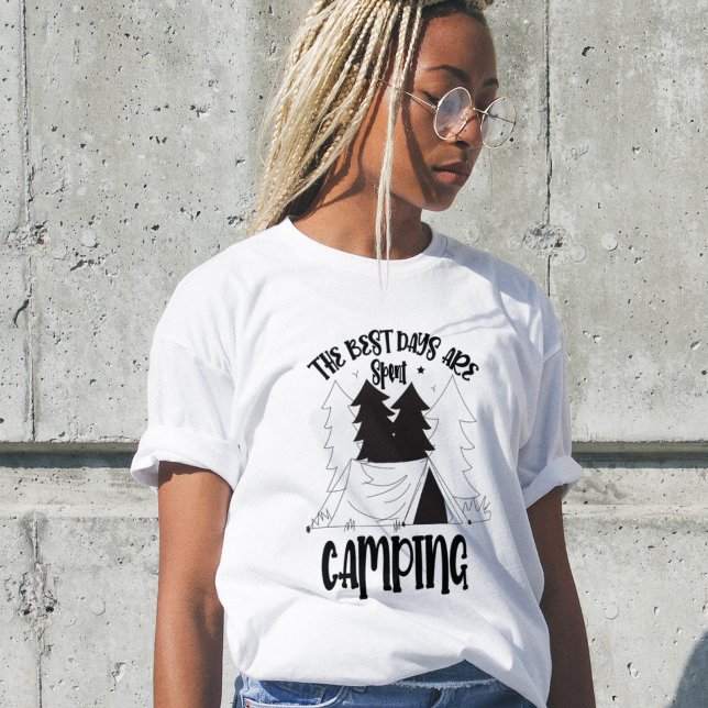 Cooles Camping Camper Tour Berg T - Shirt (Von Creator hochgeladen)