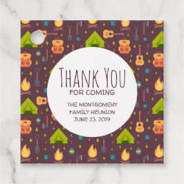 Cooles Camping Design Outdoorsy-Muster Geschenkanhänger