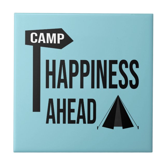 Cooles Camping Fliese (Vorderseite)