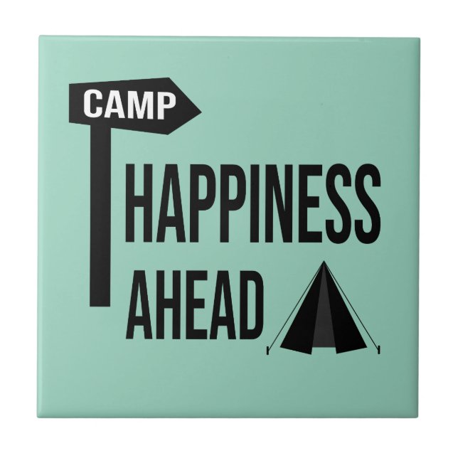 Cooles Camping Fliese (Vorderseite)