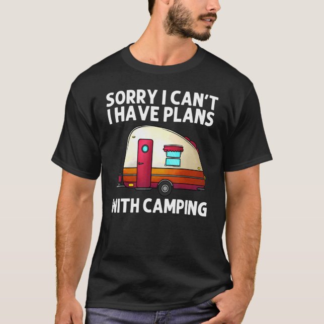 Cooles Camping für Damen und Herren Camper Wandern T-Shirt (Vorderseite)