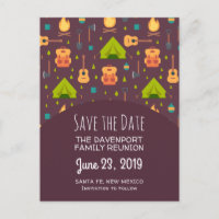 Cooles Camping Outdoorsy-Muster Save the Date