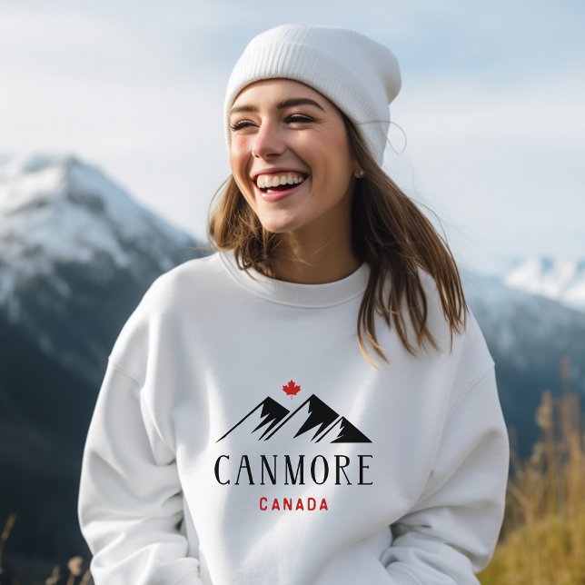 Cooles Canmore - Kanada - Ahornblättern Sweatshirt (Von Creator hochgeladen)