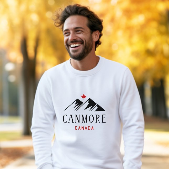 Cooles Canmore - Kanada - Ahornblättern Sweatshirt (Von Creator hochgeladen)