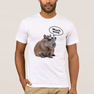 Cooles Capybara Foto Sonnenbrille tragen Capybara T-Shirt