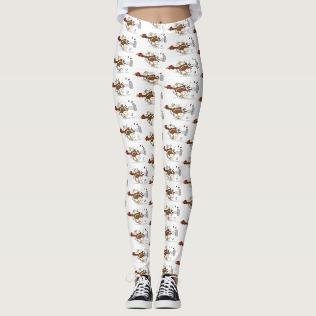 Cooles Cartoon mit lustiger Ausführung Leggings (Vorderseite)