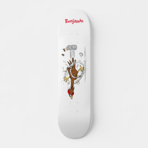 Cooles Cartoon mit lustiger Ausführung Skateboard