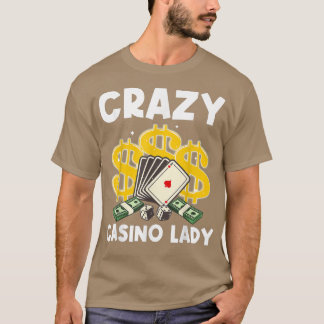 Cooles Casino Design für Frauen Spielen T-Shirt