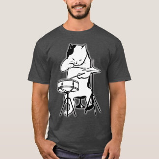 Cooles Cat Playing Jazz T-Shirt