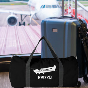 Cooles Cessna-Flugzeug, einfach, schwarze Luftfahr Duffle Bag