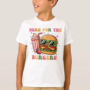 Cooles Cheeseburger Cartoon T-Shirt für Food-Fans