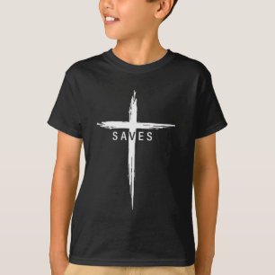 Cooles christliches Kreuz Jesus rettet Männer Frau T-Shirt