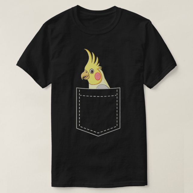 Cooles Cockatiel-Design T-Shirt (Design vorne)