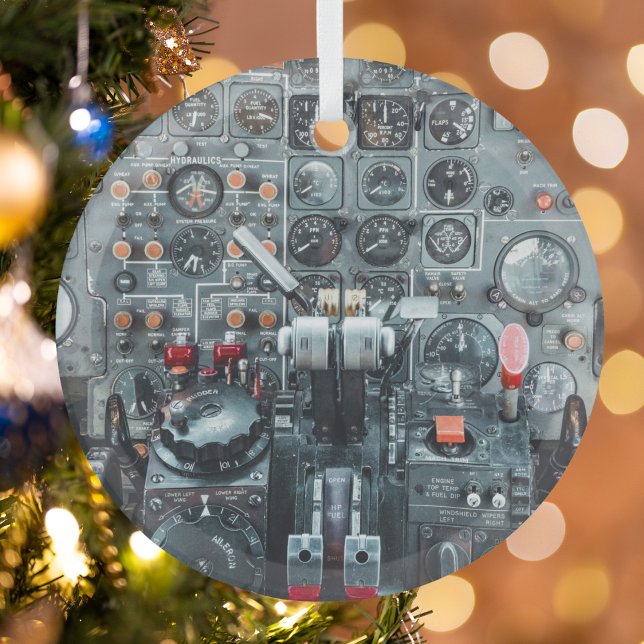 Cooles Cockpit Foto Luftfahrzeug Ornament Aus Glas (Von Creator hochgeladen)