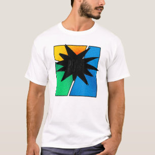 Cooles Comic Buch Farbenfrohe Schnürsenkel T-Shirt