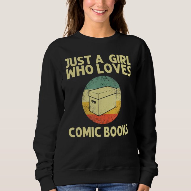 Cooles Comic Buch für Mädchen Kinder Comic Kinderl Sweatshirt (Vorderseite)