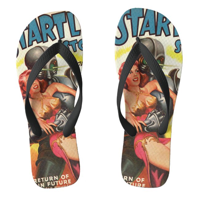 Cooles Comic-Muster Flip Flops (Fußbett)