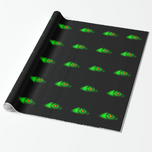 Cooles Creepy Halloween-Auge der Geschenkpapier