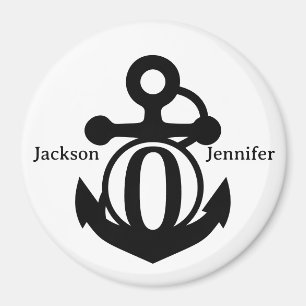 Cooles Custom O Initial Anchor Cruise Door Magnet