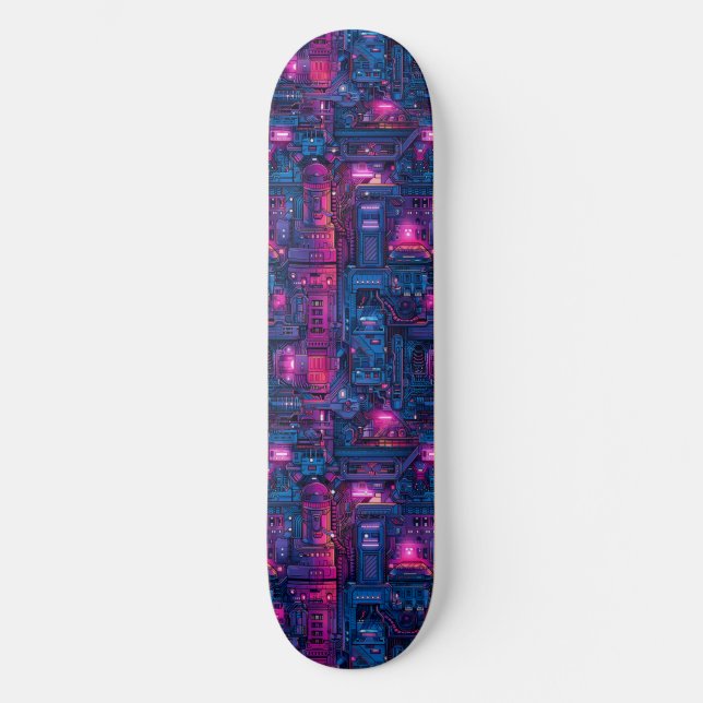 Cooles Cyberpunk Anime - japanisches Skateboard (Vorderseite)