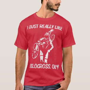 Cooles Cyclocross-Design für Damen und Herren Renn T-Shirt
