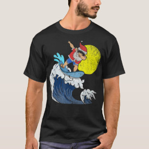 Cooles Dabbing Weihnachtsmann Surfen Weihnachten I T-Shirt