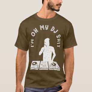 Cooles Deejay Image Disk Jockey Meme Mixer Headset T-Shirt