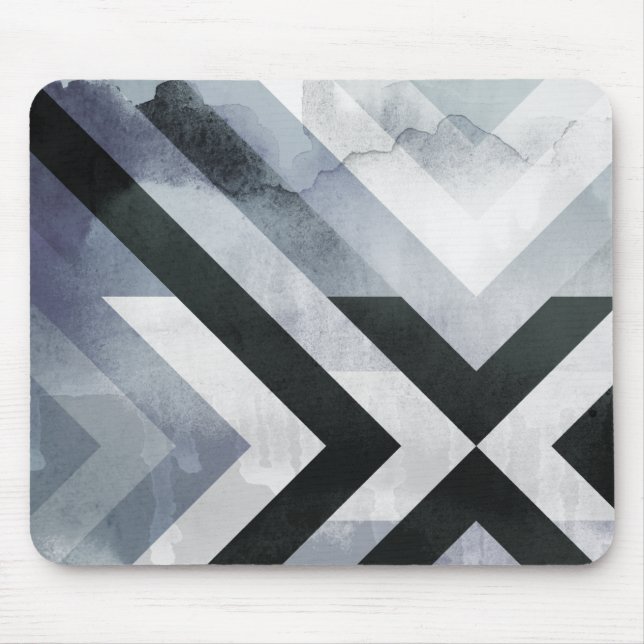 Cooles dekoratives Graudekorationsdesign Mousepad (Vorne)
