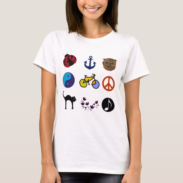 cooles Design der Tee-Briefmarke T-Shirt (Vorderseite)