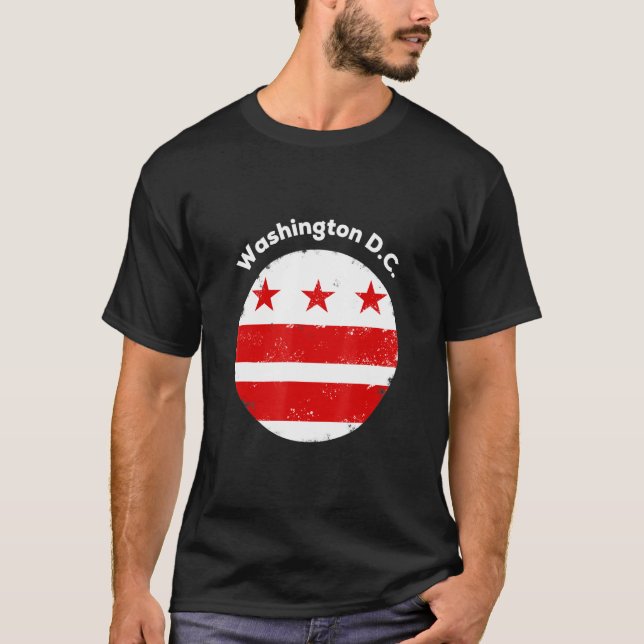 Cooles Design der Washington DC-Flag für alle Alte T-Shirt (Vorderseite)