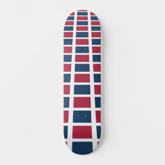 Cooles Design Fettes Rot und Blau Muster 8 Zoll Skateboard