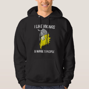Cooles Design für männliche Frauen - Norse Horned Hoodie