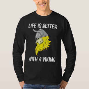 Cooles Design für männliche Frauen - Norse Horned  T-Shirt