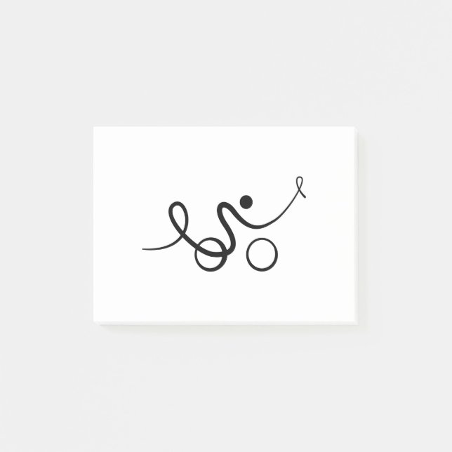 Cooles Design für Radfahrer Post-it Klebezettel (Vorderseite)