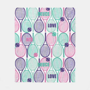 Cooles Design für Tennisspieler, Trainer... Fleecedecke