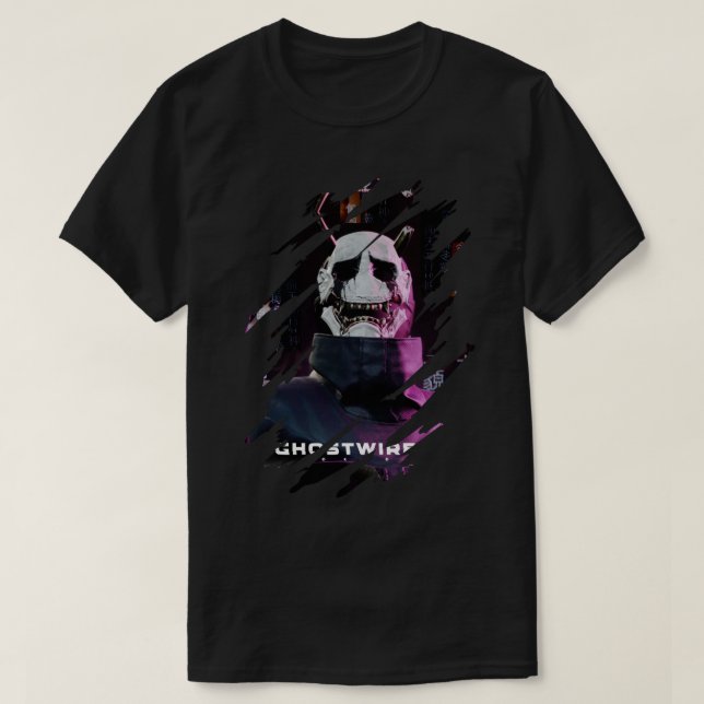 Cooles Design Ghostwire Tokio T-Shirt (Design vorne)
