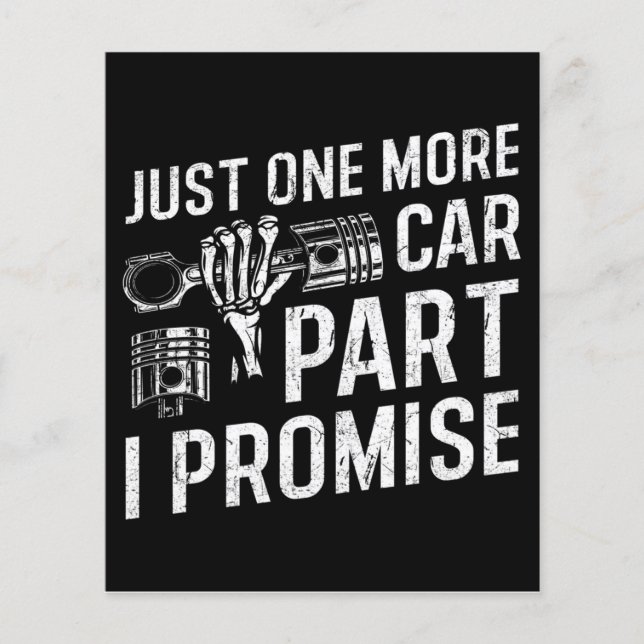 Cooles Design nur noch ein Auto I Versprechen Flyer (Vorne)