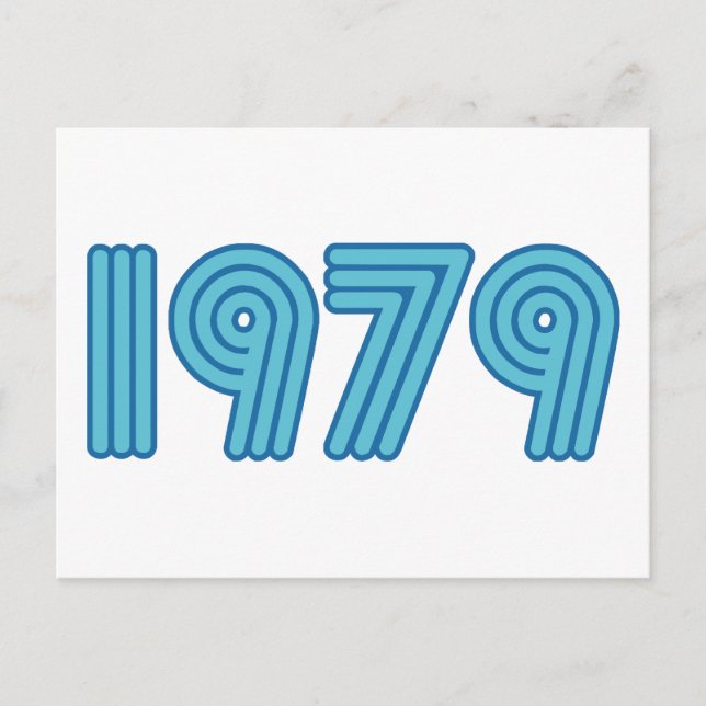 Cooles Design von 1979 Postkarte (Vorderseite)
