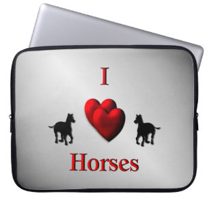 Cooles Design von Hörpferden Laptopschutzhülle