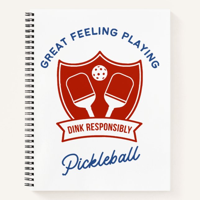Cooles Design von Pickleball Notizbuch (Vorderseite)