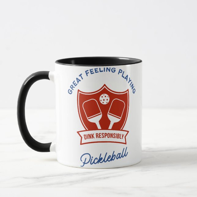 Cooles Design von Pickleball Tasse (Links)